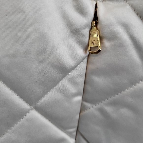 Ralph Lauren Women's Cream/Ivory Quilted Vest Reversable Size 1X - Picture 7 of 16